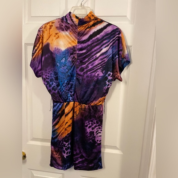 Purple Animal Print Dress. Size Small. - Picture 2 of 8